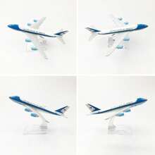 Avión modelo de metal American One B747 a escala 1:400 de la serie Aviones de juguete Moon Bunny - Blanco - Ver 9