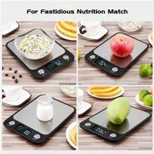 Báscula Digital Para Alimentos Para Cocina De Acero Inoxida - Plateado - Ver 7