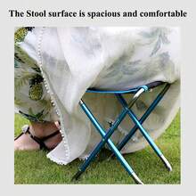 Lightweight Folding Camping Chair, Outdoor Folding Stool Supports 309lb Portable Mini Lightweight Folding Chair For Camping Hiking Backpacking - 橘色 - 查看 5