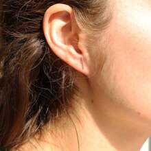 925 Sterling Silver Stick Earring - 銀色 - 查看 2
