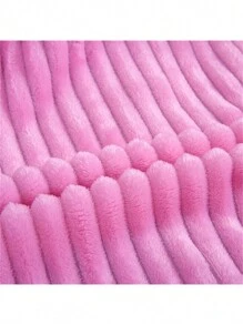 1 pieza Manta de felpa, ropa de cama de franela de microfibra suave, manta de sofá cálida y acogedora - Rosa rayado - Ver 9