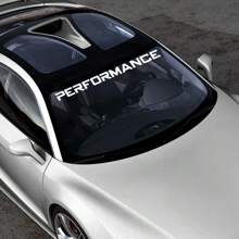 Auto Frontscheiben Aufkleber Grafiken, Performance Windschutzscheiben Dekor Aufkleber Vinyl DIY Folien Dekoration, Universell für Tuning Zubehör Audi BMW Benz Nissan Renault Chevrolet Dacia BYD GMC