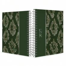 Weekly Planner Agenda 2025 Animal Print Snake Colors - Verde militar - Ver 2