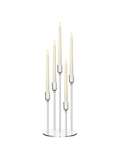 1pc Acrylic 5-Candle Holder, Home Decor, Wedding Decoration,Room Decor,