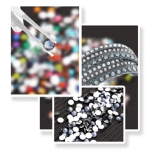 1000pcs Flat Back Resin Rhinestones, Resin Crystals, Round Flat Bottom Resin Gems, For Accessories, Shoes, Clothes, Cosmetics, Bags, Handmade DIY Art Decorations
