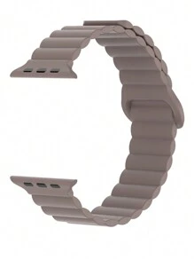 1pc Unisex Silicone Magnetic Strap Compatible With Apple Watch, Fits 38mm 40mm 41mm 42mm 44mm 45mm 46mm 49mm For Series Ultra/10/9/SE/8/7/6/5/4/3/2/1