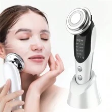 Beauty Essence Introducer Household Electric Facial Beauty Import Instrument USB Rechargeable Facial Beauty Instrument - White - View 1