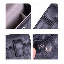 1 boîte en PU unicolore 20 pièces/paquet. Étui à cigarettes épais avec briquet intégré 2-en-1 portable pour hommes Y2k. Accessoires pour fumeurs