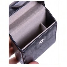 1 boîte en PU unicolore 20 pièces/paquet. Étui à cigarettes épais avec briquet intégré 2-en-1 portable pour hommes Y2k. Accessoires pour fumeurs