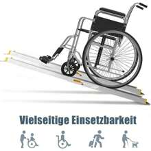 2 X Loading Ramps, Telescopic Ramp, Non-Slip Loading Ramp, Aluminium Loading Ramp, Wheelchair Ramp 4'/5'/7' Adjustable, Stair Puller