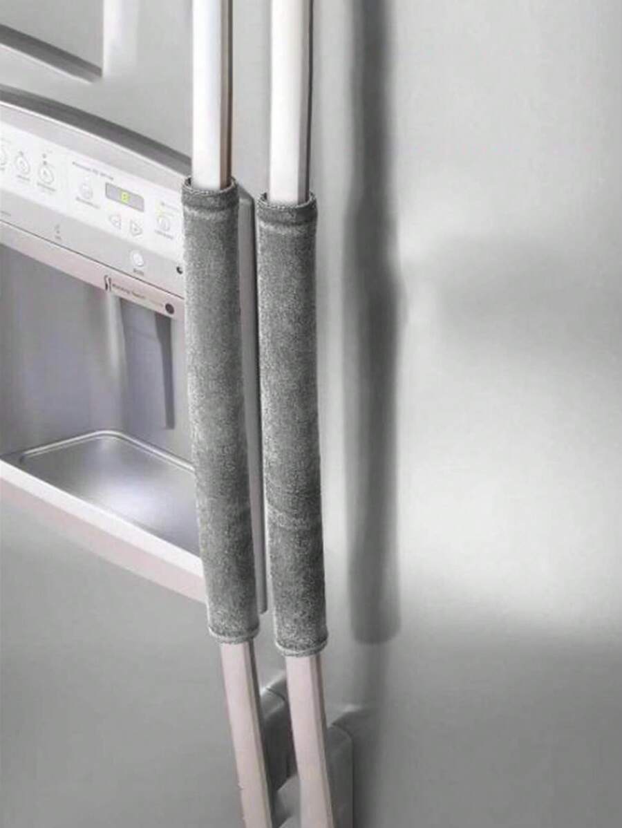 2 piezas Protectores de manija de puerta resistentes al aceite y antideslizantes para refrigerador, microondas, escuela, oficina, hogar, viajes, bolso, organizador, almacenamiento