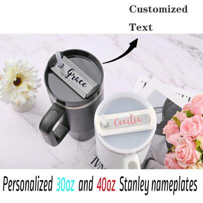 40oz/30oz Tumbler Personalized Name Tag, Personalized Nameplate, Custom Tumbler Name, Personalized Name, Tumbler Personalized, Customizable Engraved Acrylic Nameplate Suitable For 40 Ounce H2.0 Umbler, Multi-Functional, Stylish, High-Quality, Colorful, Modern, Custom, Personalized, Unique, Ideal Gifts For Him, Ideal Gifts For Her, Boyfriend, Dad, Girlfriend, Mom, Family, Friends, Tea Room, Home, Garden, Office, For Anniversaries, For Valentine's Day, For Mother's Day, For Birthdays, For Father's Day, For Graduation, For Weddings, For Housewarming
