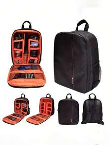 Large Capacity Professional Hairdressing Backpack - Ultra-Portable Design For Easy Carrying, Spacious Interior With Ample Storage Space - Specifically Designed For Professional Barbers And Hairstylists, And Sturdy Bag Construction For Fall Home Decor, Foldable Storage Bags - Multicolor - View 3
