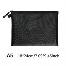 Pasta transparente para documentos de camada única/dupla, pasta de malha com zíper tamanho A4 para armazenamento de material escolar, organizador de arquivos de escritório, volta às aulas, volta às aulas, material escolar