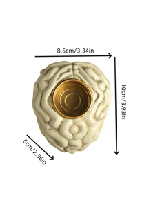 1PC Heart, Spine, Brain, Candlestick Ornament, High End, Retro Ornament, Heart Horror, Decorative Supplies, Props Suitable For Festival Matching Scenes, Home Decoration Ornament Ornament Decor,Home Decor