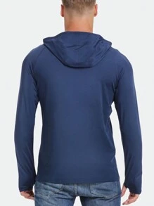 TELALEO 3pcs/Set Men's UPF50+ Lightweight Hooded Long Sleeve Sun Protection Shirt, Suitable For Fishing And Hiking - Multicolor - View 4