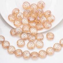 30 Peças Contas Espaçadoras de Cristal de Vidro Coloridas Eletrodepositadas no formato de Pirulito Candy de 12mm e Golfinho de 11*16mm, Material de Artesanato de Joias DIY para Colar, Pulseira, Brinco, Presentes de Feriados e Aniversário