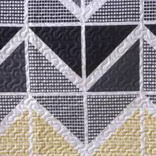 Boutis Ultrasonic Double-Sided 3-Piece Bed Cover Quilt Kit With Pillow Holder - Triangles - View 6