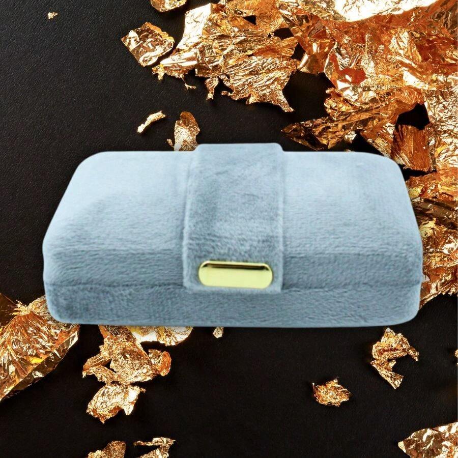 Caja mini de joyería collar para regalo - Gris - Ver 1