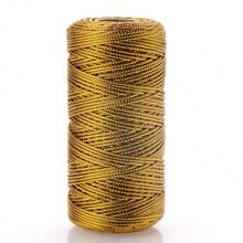 100m/Roll Golden Thread Silver Color Cord Packing Rope Ornament String For DIY Needlework Wedding Party Christmas Gift Decor 1.5mm - Gift Wrapping Rope - View 6