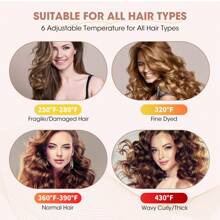 Rotating Curling Iron 1 Inch, Automatic Curling Iron For All Hair Types, Professional Barrel For Women, Creates Long-Lasting Curls And Waves For Long/Middle/Short All Hair - 金色 - 查看 4