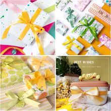 12/6/3 Rollos Satinado Decoracion Colores Listón 4cm 135 Metros, lazos decorativos florales, manualidades DIY, decoración navideña para bodas, tarjetas DIY, envoltura de regalos ,cinta de regalo es adecuado para muchas ocasiones, que se puede aplicar para envolver regalos en la fiesta de boda, fiesta de cumpleaños, graduación, aniversario, Pascua, Acción de Gracias, Halloween, Navidad, Día de la Madre, Día del Padre, Año Nuevo, Bridal Shower, compromiso, etc - Amarillo - Ver 8