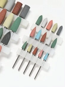 5pcs Nail Care Silicone Sanding Bits, For Cuticle Removal, Nail Polishing And Electric Nail Drill