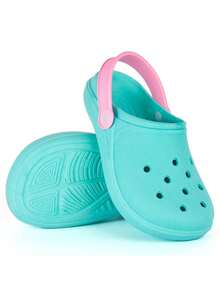 Kit 2 Sandals Babouche Children's Papete Girl Back To School Comfortable Orthopedic Super Soft - Màu xanh Bạc hà - Xem 3