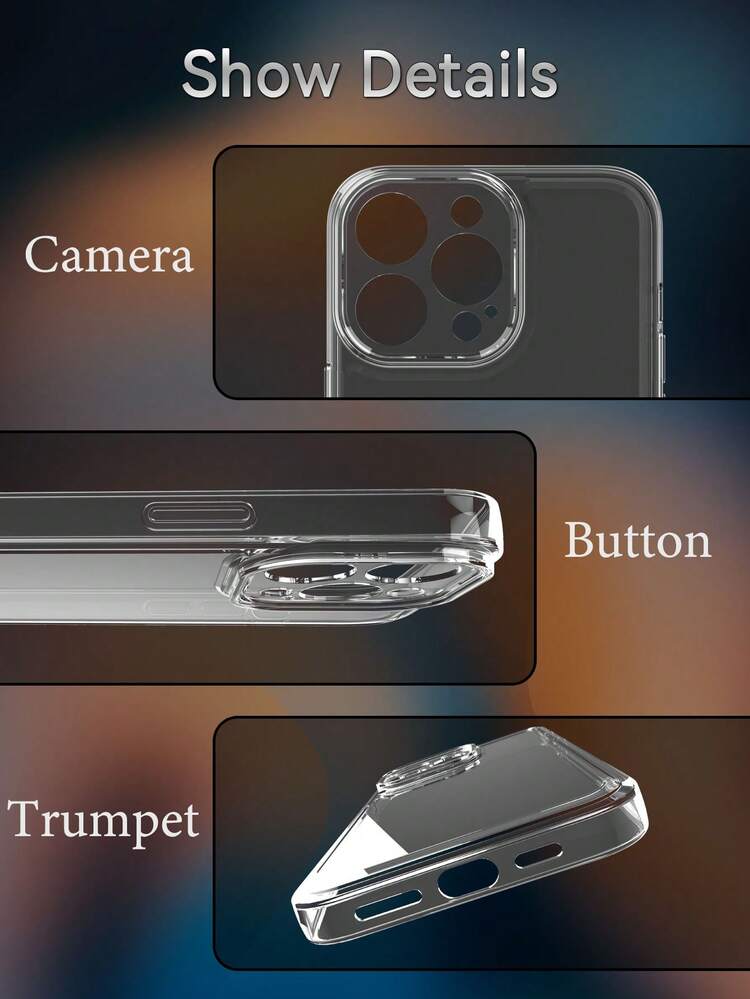 1 个定制照片手机壳，兼容 Iphone15/14plus/13pro/12promax/11/7p/7g/Xr/6g/6p，透明防摔防指纹 TPU 软保护套，非常适合个性化照片、自拍、个人、家人、朋友、派对、生日、周年纪念日的图像礼物 - 無色 - 查看 4