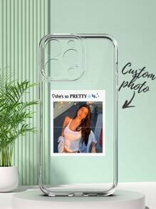 1 Ốp điện thoại in ảnh tùy chỉnh, tương thích với iPhone15/14plus/13pro/12promax/11/7p/7g/Xr/6g/6p, Ốp bảo vệ mềm TPU trong suốt chống rơi, chống vân tay, lý tưởng để chụp ảnh cá nhân, tự sướng, làm quà tặng hình ảnh cho cá nhân, gia đình, bạn bè, tiệc tùng, sinh nhật, kỷ niệm - Trong sáng - Xem 1