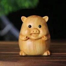 Creative Cartoon 12 Chinese Zodiac Animals Wooden Carving Hanging Accessory, Desk Decor Best Gifts Birthday - Multicolor - View 22