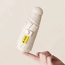 1PC Mini Capsule Umbrella Pocket Umbrella Sunscreen, Rainproof, UV Resistant Folding Travel Umbrella Boy Valentine Heart Valentine