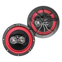 Kit Par Bocinas De 6x9 Y Par De 6.5 Carbono 4 Vías By Color Rojo By Steelpro - Rojo - Ver 5