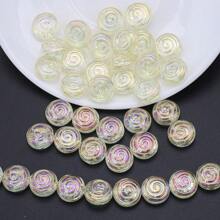30 Peças Contas Espaçadoras de Cristal de Vidro Coloridas Eletrodepositadas no formato de Pirulito Candy de 12mm e Golfinho de 11*16mm, Material de Artesanato de Joias DIY para Colar, Pulseira, Brinco, Presentes de Feriados e Aniversário