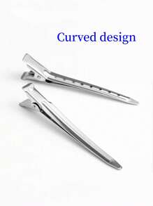 12pcs Y2K Style Metal Hair Clips, Silver & Gold Color, Fashionable Hair Accessories, Chic Side Clips For Women