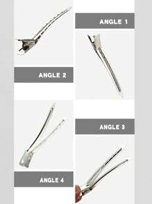 12pcs Y2K Style Metal Hair Clips, Silver & Gold Color, Fashionable Hair Accessories, Chic Side Clips For Women