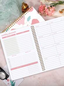 BUBU 1pc Weekly Planner Back To School Supplies - Pink - View 8