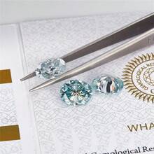 1pc High Quality Moissanite Loose Stone Teardrop Sky Blue Color Customized Ring, Pendant Or Bracelet