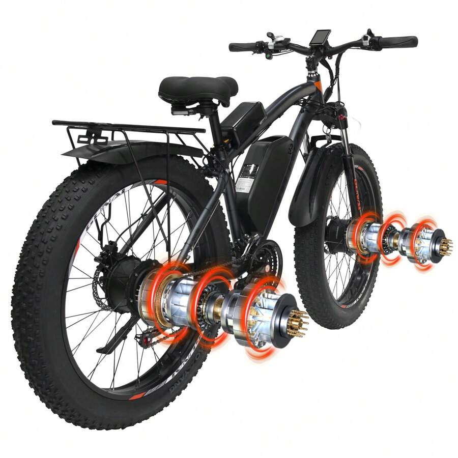 GUNAI GN88 Ebike Mountainbike, 26 x 4,0 Zoll E-Mountainbike, 48V 2000W E Bike, 21 Gang Elektrofahrrad