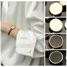 哑光黑色金属纽扣 10 件 - 多尺寸 11.5-25 毫米合金装饰纽扣，适用于西装外套、连衣裙、DIY 夹克（衣领/袖子装饰）