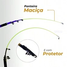 Telescopic Fishing Rod Kit With Ultra Light Reel With Line Promotion - Amarillo - Ver 3