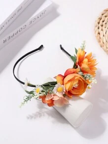 1 件飘逸的森系仿花海滩头带，简约百搭，万圣节必备 - 彩色 - 查看 8