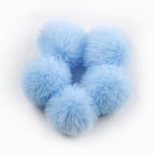 5pcs 5cm Artificial Fluffy Pompom Fluffy Soft Balls DIY Hair Ball Pom Pom For Handicrafts Handmade Sewing Crafts Materials Keychain Gloves Ball Clothing Supplies - Multicolor - View 18