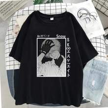 Anime SK8 Snow Skate T-Shirt Unisex 100% Cotton Streetwear Launch Shipping Various Colors!! - màu đen - Xem 1