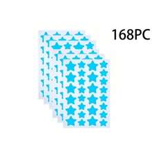 168/336/504 piezas Pegatinas de estrella, ultraligero, pegatina de fiesta de cumpleaños festiva y de entretenimiento - Multicolor - Ver 13