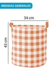 1 pieza Cesta de lavandería almacenamiento papelera Juguete Organizador plegable impermeable de tela Cesto de ropa sucia para cuarto de baño,dormitorio,sala de estar - Óxido marrón - Ver 11