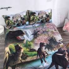 Dinosaur Comforter Set Dinosaur Bedding 3D Digital Print Cartoon Comforter Sets Dinosaur With 1 Comforter And 2 Pillowcases