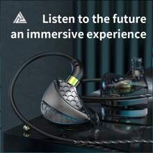 Qkz-Hi6t Earphone With Microphone 3.5mm Original HIFI Stereo Bass In-Ear Sports Earphone - 黑色 - 查看 5