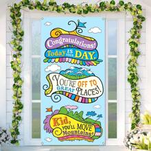 1 Pc Oh The Places You'll Go Photo Banner Backdrops Graduation Party Decoration Design Cartoon Themed Adventure Begins Scene Decoration - Door Banner - View 1