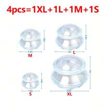 1/4pcs Silicone Cupping,Massage Cup, Silicone Massage Body Cup, Chinese Vacuum Massaging Cupping Cup Massage Device - Clear - View 14
